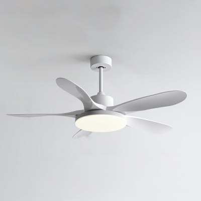 Modern Acrylic Ceiling Fan with Remote Control and Dimmable Lighting