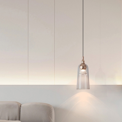 Modern LED Glass Pendant Light with Adjustable Hanging Length