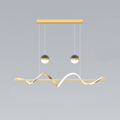 Modern LED Bulbs Island Pendant with Adjustable Hanging Length