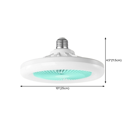 Modern Remote and Wall Control Ceiling Fan with Integrated LED Light