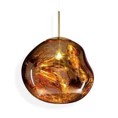 Modern Style Glass Pendant Light with Adjustable Hanging Length