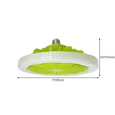 Remote Control Modern Ceiling Fan with Plastic Blades and LED Light