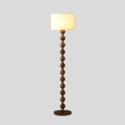 Unique Modern Floor Lamp with Fabric Shade and LED Light for Residential Use