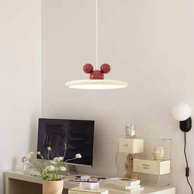Modern LED Bulb Pendant with Adjustable Hanging Length and Aluminum Shade in a Stylish Design