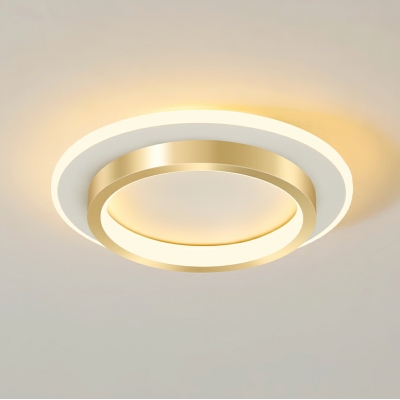 Modern LED Cast Iron Flush Mount Ceiling Light for Living Room