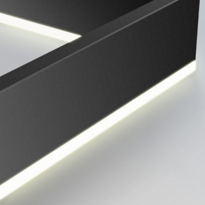 Modern Metal Line Shape LED Island Pendant Light with Silica Gel Shade for Modern Home Decor
