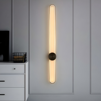 Modern Style LED Wall Sconce with Plastic Shade for Living Room