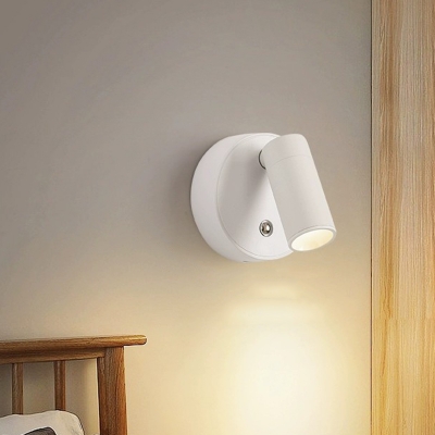 Stylish Rechargeable Aluminum LED Cylinder Wall Lamp with Touch Switch