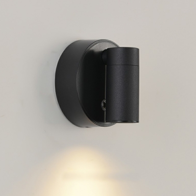 Stylish Rechargeable Aluminum LED Cylinder Wall Lamp with Touch Switch