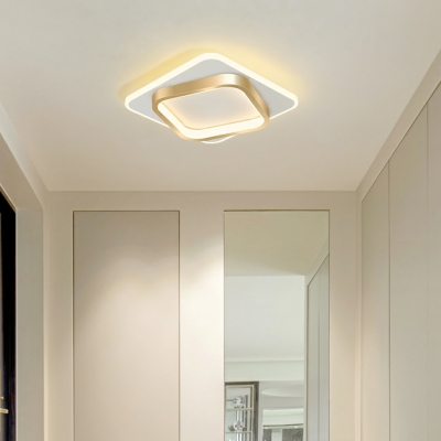 Modern LED Cast Iron Flush Mount Ceiling Light for Living Room