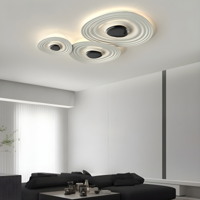 Modern Metal LED Close To Ceiling Light - Easy to Clean - No Assembly Required