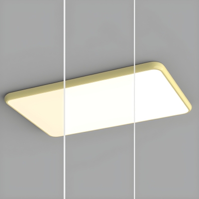 Modern Minimalist LED Flush Mount Ceiling Light with Acrylic Shade