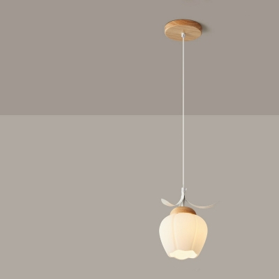 Contemporary Iron Pendant Light with Acrylic Shade and Adjustable Hanging Length