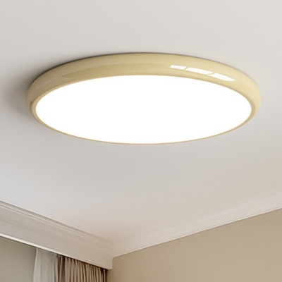 Modern LED Bulb Close To Ceiling Light with Plastic Shade for Residential Use