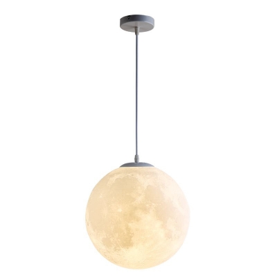 Modern Metal Pendant with Adjustable Hanging Length and Resin Shade