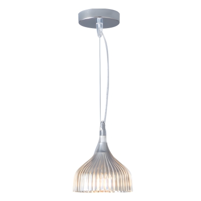 Modern Metal Pendant with Adjustable Hanging Length, LED Light Included