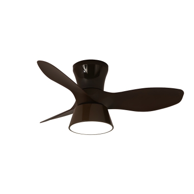 Elegant Acrylic Blade Ceiling Fan with Stepless Dimming Remote Control
