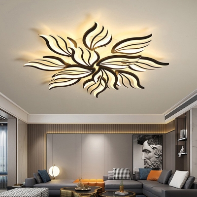 Elegant Modern LED Bulb Ceiling Light with Acrylic Shade for Residential Use
