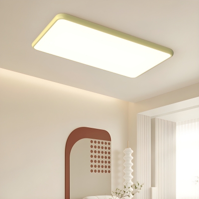 Modern Minimalist LED Flush Mount Ceiling Light with Acrylic Shade