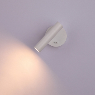 Sleek LED Metallic Cylinder 1-Light Wall Sconce for Modern Home Decor