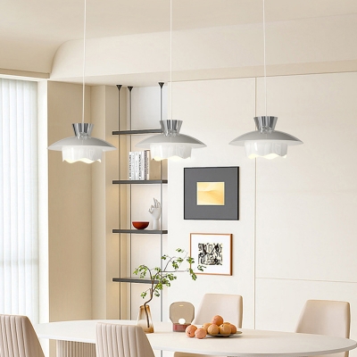 Modern Metal Pendant Light with Adjustable Hanging Length and LED Bulb Included