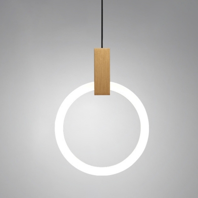 Modern Metal Pendant Light with LED Bulbs and Acrylic Shade for Residential Use