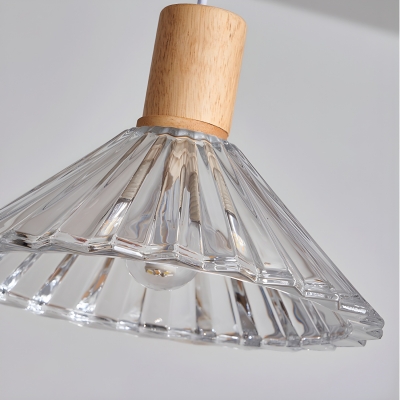 Modern Pendant Light with Adjustable Hanging Length and Glass Shade