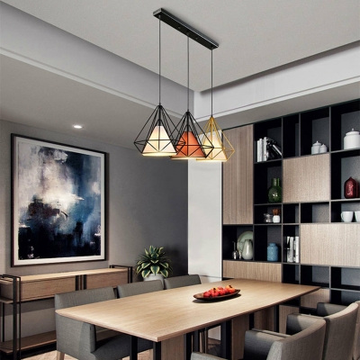 Modern Metal Pendant Light with Adjustable Hanging Length and Fabric Shade for Residential Use