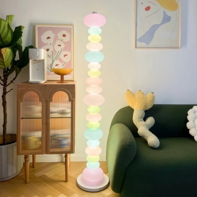 Modern Chic LED Ambient Floor Lamp with Beautiful Glass shade for Stylish Residential Use
