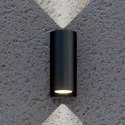 Modern 1-Light Black Wall Lamp LED with Glass Shade Included for Residential Use