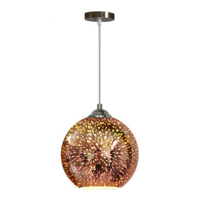Modern Hanging Glass Pendant Light with Adjustable Hanging Length for Non-Residential Use