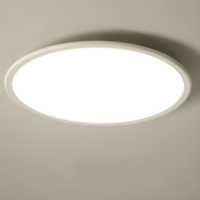 Modern LED Bulb Flush Mount Ceiling Light with Metal Shade and 1 Light