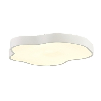 Fashionable White LED Flush Mount Cloud Ceiling Light for Stylish Interiors