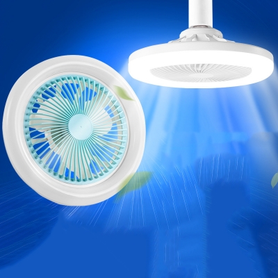 Modern Remote and Wall Control Ceiling Fan with Integrated LED Light