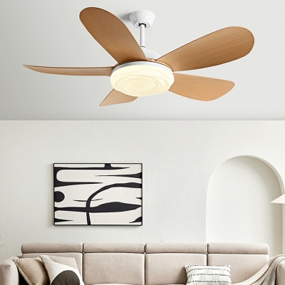 Modern Metal Ceiling Fan with Adjustable LED Lighting and Remote Control