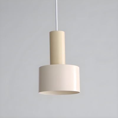 Contemporary Iron Milk White Pendant Light with Adjustable Hanging Length