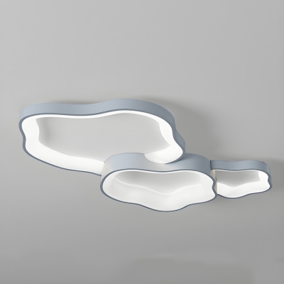 Modern Cloud Shape Led Flush Mount Ceiling Lights with Acrylic Shade for Living Room and Bedroom