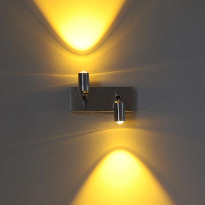 Contemporary Wall Sconce with LED Aluminum Shade for Relaxing Home Atmosphere and Residential Use