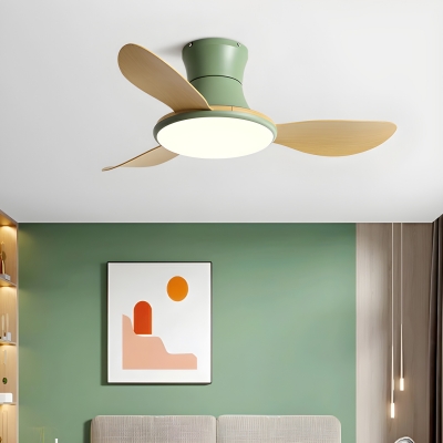 Living Room LED Ceiling Fans with ABS Fan Blade and Acrylic Shade in Scandinavian & Simple Design