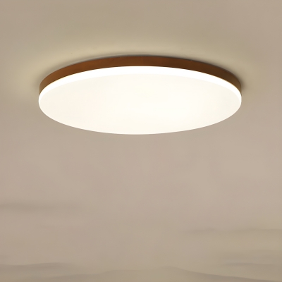 Modern Round Shape LED Flush Mount Ceiling Light with Acrylic Shade for Living Room and Bedroom