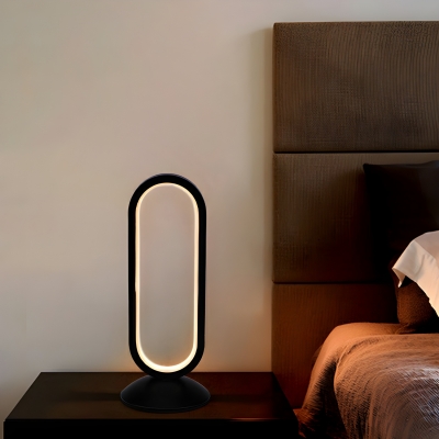 Study Room & Bedroom Modern LED Desk Lamp in Simple and Oval Design