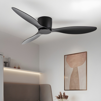 Elegant Wood Blade Ceiling Fan with Integrated LED Light and Remote Control