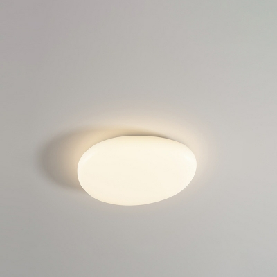Modern Flush Mount Ceiling Light for Residential Use with LED Bulbs in White