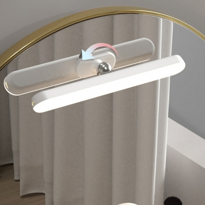 Contemporary Metal Charge Vanity Light with Linear Shape for Bathroom
