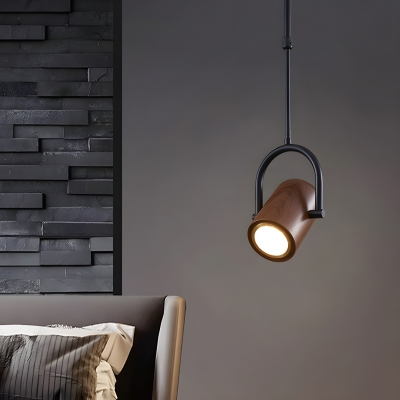 Modern Black Metal Pendant with Adjustable Hanging Length for Living Room