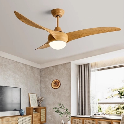 Modern Brushed Nickel Ceiling Fan with Remote Control and Dimmable LED Light