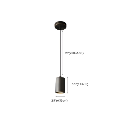 Scandinavian Metal Pendant Light with Adjustable Hanging Length for Bedroom