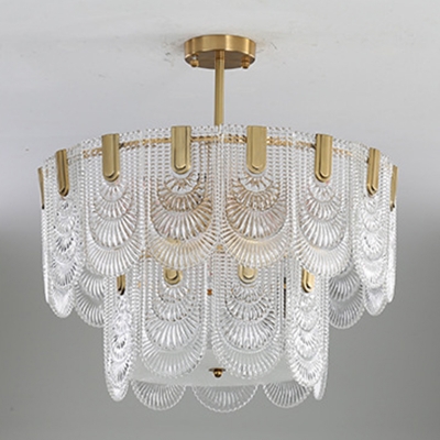 Contemporary LED Crystal Chandelier with Adjustable Hanging Length for Residential Use