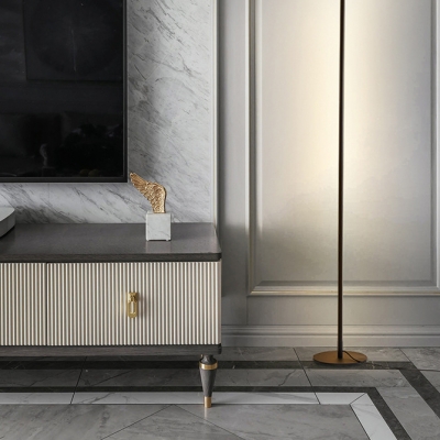 Modern Sleek Metal LED Floor Lamp for Ambient Lighting for Residential Use