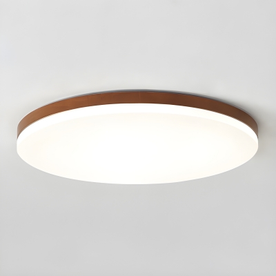 Modern Round Shape LED Flush Mount Ceiling Light with Acrylic Shade for Living Room and Bedroom